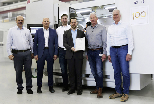 Übergabe der Jubiläumsmaschine RX 59 an Aerzener